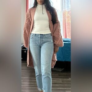 American eagle distressed mom Jean